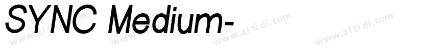 SYNC Medium字体转换
